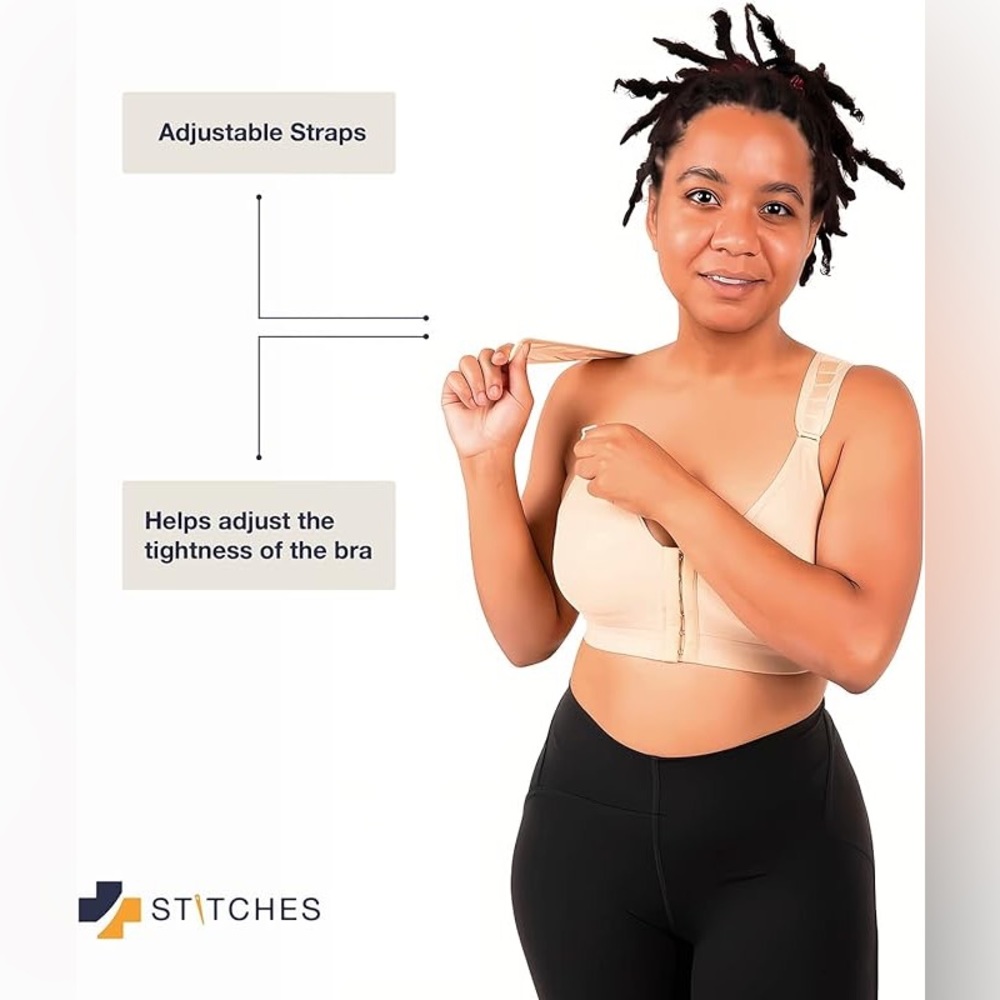 Post surgery Bra - Women’s postoperative compression bra front closure